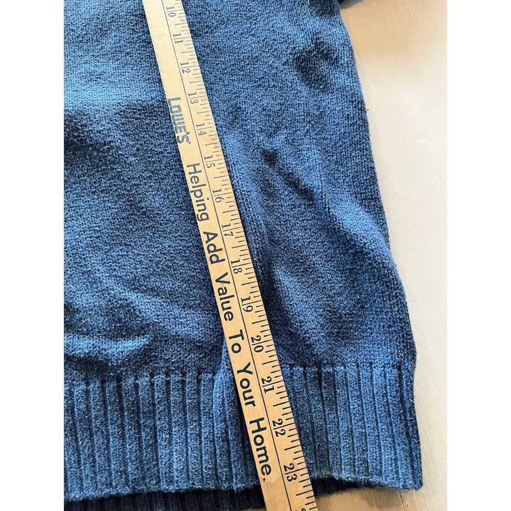 Polo Ralph Lauren Mens XL Blue 100% Pima Cotton Quarter Zip Pullover‎ Sweater